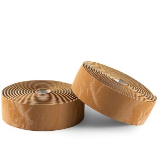 Owijka na kierownicę rowerową z PU wzór Velour - brązowa ROCKBROS