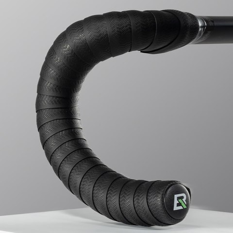 Owijka na kierownicę rowerową z PU wzór Velour - brązowa ROCKBROS