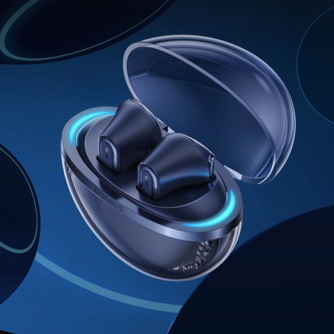 Słuchawki bezprzewodowe Bowie E5x TWS - niebieskie BASEUS