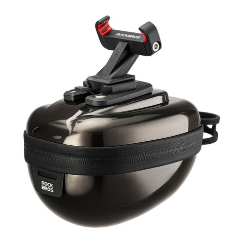 Torba rowerowa sztywna kufer podsiodłowy hard shell 0.4l - czarna ROCKBROS