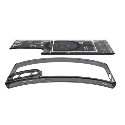 Etui na Samsung Galaxy S25 Edge z nadrukiem Ultra Hybrid Mag z MagSafe - czarne SPIGEN