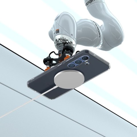 Etui na Samsung Galaxy S25 Liquid Crystal - czarne przezroczyste SPIGEN