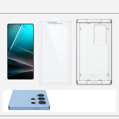 Szkło hybrydowe na Samsung Galaxy S25 Ultra Elite Shield EZ FIT - przezroczyste SPIGEN