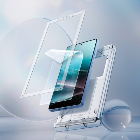 Szkło hybrydowe na Samsung Galaxy S25 Ultra Elite Shield EZ FIT - przezroczyste SPIGEN