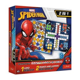 Gra 2w1 Chińczyk / Węże i drabiny, Spider-Man Trefl