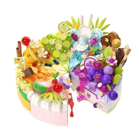 Klocki Konstrukcyjne Torcik Tort Deser Dekorowany 292-357el. LEAN TOYS