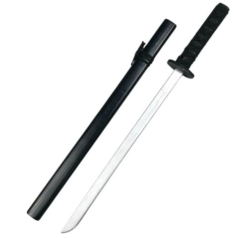 Drewniana Katana Miecz Do Zabawy Treningu Rekwizyt Czarny 70cm LEAN Toys