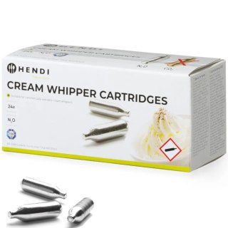 Naboje do syfonu do bitej śmietany gaz N2O 24 szt. - Hendi 588215 Hendi