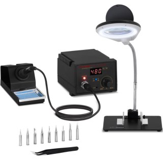 Stacja lutownicza lutownica kolba grotowa 65 W 2 mV akcesoria S-LS-12 Stamos Soldering