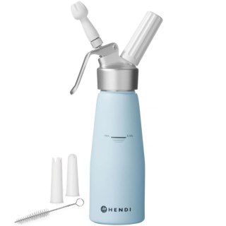 Syfon do bitej śmietany Błękitny 0,5 L - Hendi 975862 Hendi