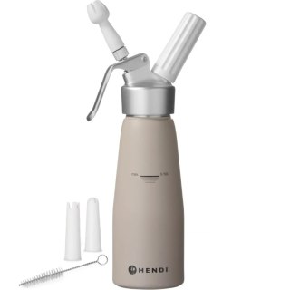 Syfon do bitej śmietany Taupe 0,5 L - Hendi 975893 Hendi