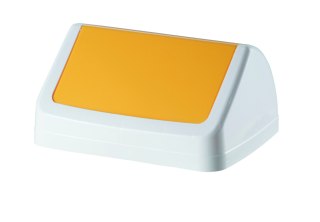 Kosz pojemnik na śmieci do segregacji odpadów - żółty 25L MEVA