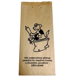 Torebki papierowe z łopatką kartonową na psie odchody FEDOG CZ 25szt. MEVA