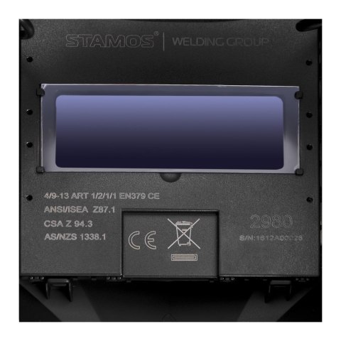 Maska przyłbica spawalnicza automatyczna samościemniająca z funkcją grind OPERATOR EASY Stamos Germany