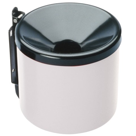 Popielniczka ścienna samogasnąca do wnętrza i na zewnątrz biała śr. 15cm MEVA