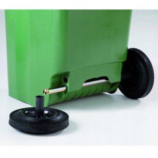 Pojemnik kubeł kosz na odpady i śmieci Europlast Austria - brązowy 120L BIO + RUSZT Europlast Austria