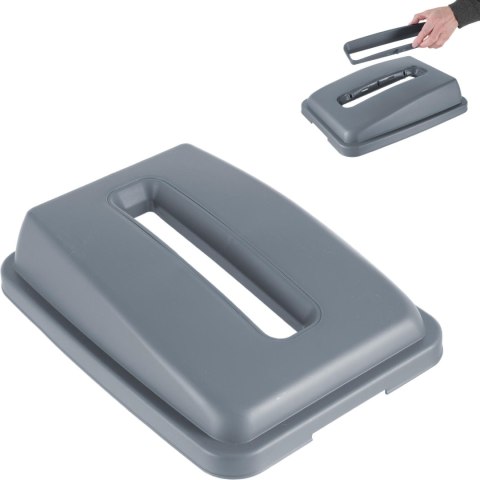 Pokrywa z otworem prostokątnym do kosza pojemnika 60L Amer Box