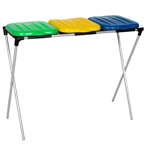 Stojak uchwyt na worki 120L na śmieci do segregacji - 3 rodzaje odpadków GSG24