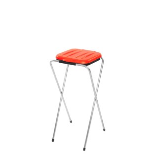 Stojak uchwyt na worki 120L na śmieci odpadki medyczne CZERWONY GSG24