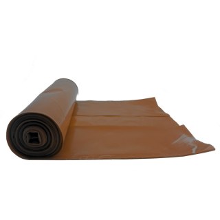 Worki na odpadki śmieci grube 50 mikr. wytrzymałe rolka 25szt. - brązowe 120L MEVA