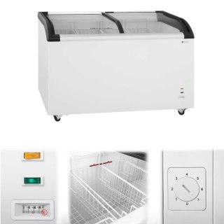 Zamrażarka skrzyniowa sklepowa handlowa z zamkiem i przeszkloną górą do -25deg;C 355L Royal Catering