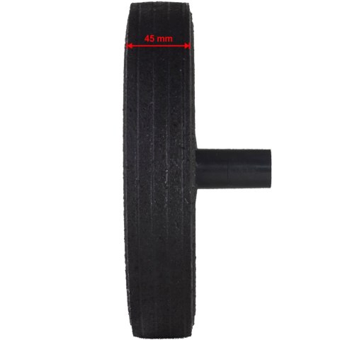 Koło kółko do kubła kontenera na odpady gumowe śr. 250mm PRO-LINE