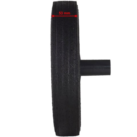 Koło kółko do kubła kontenera na odpady gumowe śr. 300mm PRO-LINE