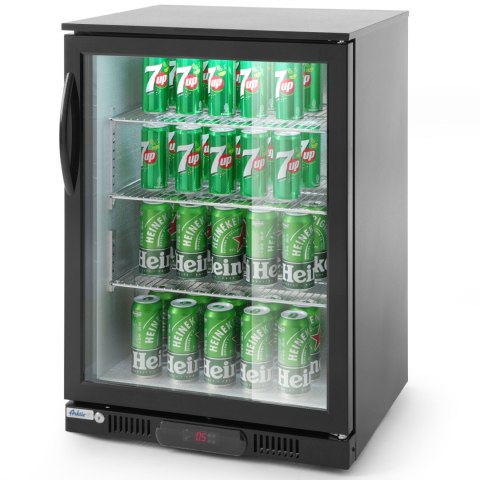 Lodówka chłodziarka barowa sklepowa na napoje 1-drzwiowa 3 półki 135 W 126 l - Hendi 226568 ARKTIC