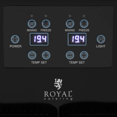 Granitor maszyna do napojów slush sorbetów podwójna 380 W 2 x 3 l Royal Catering
