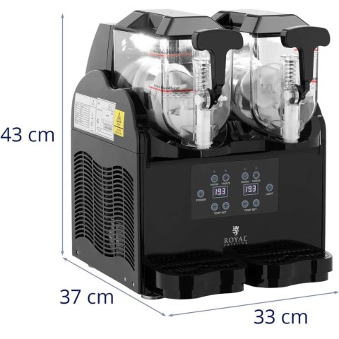 Granitor maszyna do napojów slush sorbetów podwójna 380 W 2 x 3 l Royal Catering
