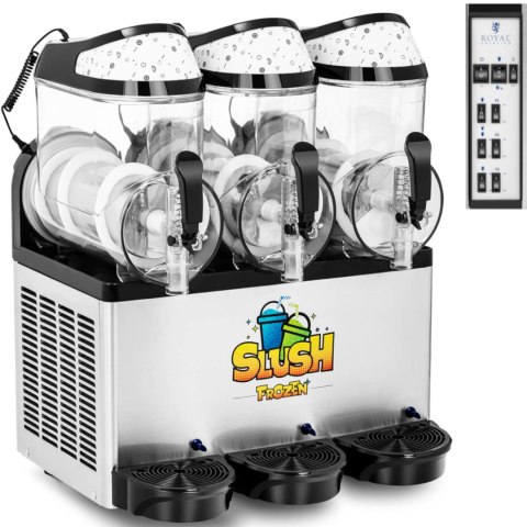 Granitor maszyna do napojów slush sorbetów smoothies potrójna 800 W 3 x 10 l Royal Catering