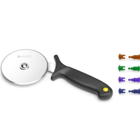 Nóż radełko do pizzy z klipsami HACCP śr. 100 mm - Hendi 617014 Hendi
