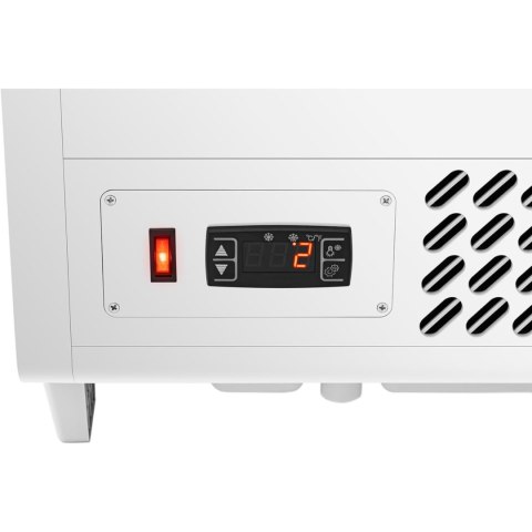 Witryna chłodnicza ekspozycyjna przeszklona 3 poziomy 100 l - biała Royal Catering