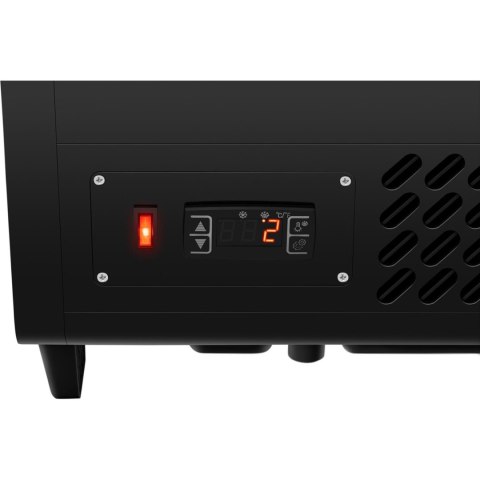 Witryna chłodnicza ekspozycyjna przeszklona 3 poziomy 100 l - czarna Royal Catering