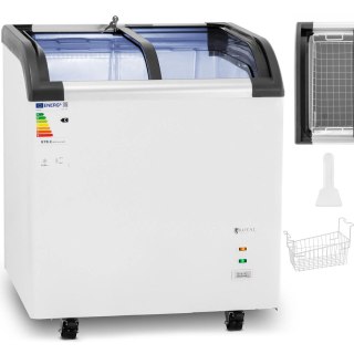 Zamrażarka skrzyniowa przeszklona do lodów mrożonek 180 l 180 W Royal Catering