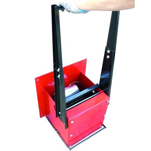 Zgniatarka prasa przemysłowa do dużych puszek metalowych MEVA