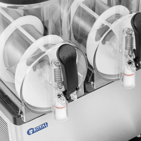 Granitor maszyna do napojów slush sorbetów potrójna LED 3 x 12 l 960 W Royal Catering