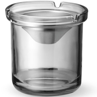 Popielnica szklana ze stalowym wkładem śr. 98 x 99 mm Hendi