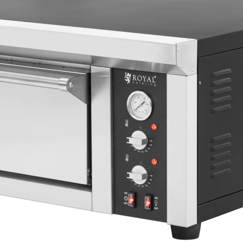 Piec do pizzy elektryczny z szamotem na 6 pizz śr. 33 cm 400 V 6600 W Royal Catering