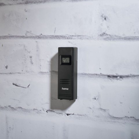 Stacja pogody Hama Premium z kolorowym wyświetlaczem USB - czarna Hama