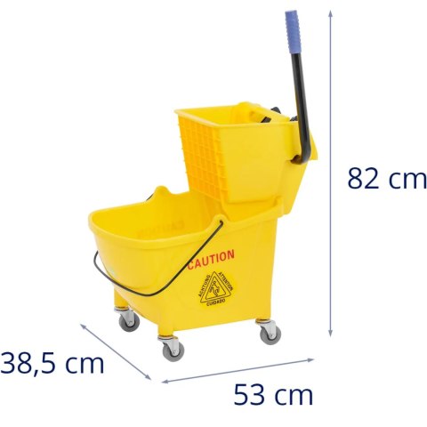 Wózek do sprzątania mycia podłóg z wyżymaczką 24 l Ulsonix
