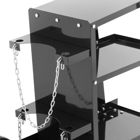 Wózek spawalniczy warsztatowy z miejscem na butlę 3 poziomy do 65 kg Stamos Germany