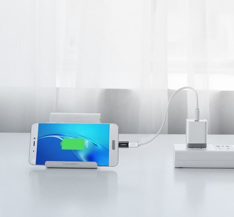 Adapter przejściówka z micro USB na USB-C - czarny UGREEN