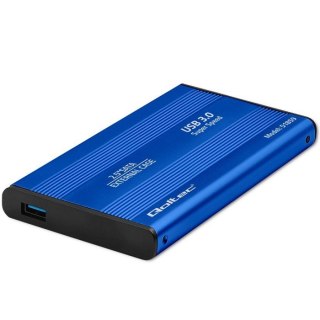 Obudowa na dysk HDD/SSD 2.5 cala SATA3 | USB 3.0 | Niebieska Qoltec