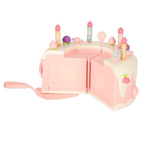 Tort urodzinowy piętrowy do krojenia na rzepy muzyka światła kuchnia 16 elementów różowy Kik Sp. z o. o. Sp. k.