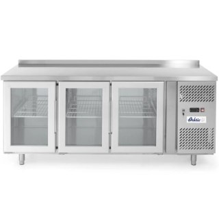 Stół chłodniczy 3-drzwiowy przeszklony z blatem roboczym 180cm - Hendi 233436 ARKTIC