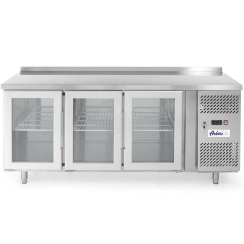 Stół chłodniczy 3-drzwiowy przeszklony z blatem roboczym 180cm - Hendi 233436 ARKTIC