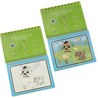 Kolorowanka malowanka Książeczka wodna z mazakiem - Zwierzęta Kik Sp. z o. o. Sp. k.