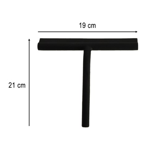 Ściągaczka do wody pary do szyb okien kabin prysznicowych czarna silikonowa Kik Sp. z o. o. Sp. k.