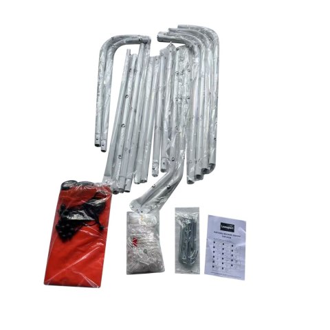 Bramka Treningowa Piłkarska Z Matą Celowniczą Czerwona 213x152x75cm LEAN TOYS